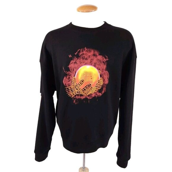 Off-White Black Hands and Planet Sweatshirt Large New Virgil Abloh - Picture 2 of 16